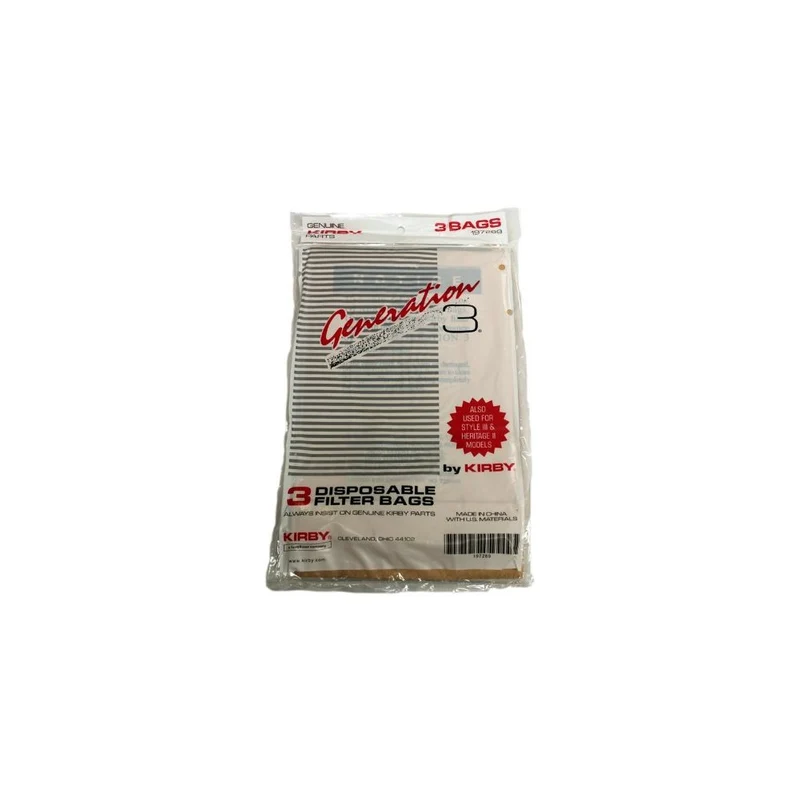 Kirby Generation 3 Vacuum Bags 197289 (15 bags: 5 packs of 3)