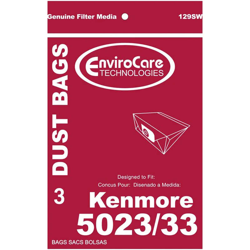 Kenmore 5023/5033 vacuum cleaner bags- 3 Pack - Type E