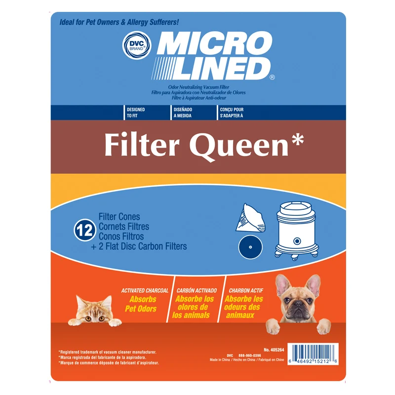 Filter Queen 12 Pack Cone Filters - Replaces 4404008200