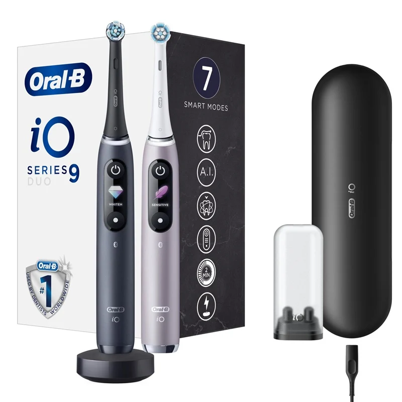 Elektriniai Dantų Šepetėliai Oral-B iO Series 9, 2 vnt.