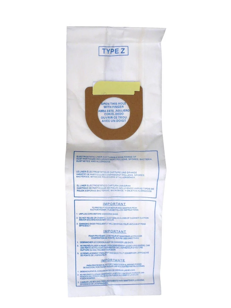 Hoover Z Allergen Vacuum Bags 4010100Z / 4010075Z - Generic -3 Pack