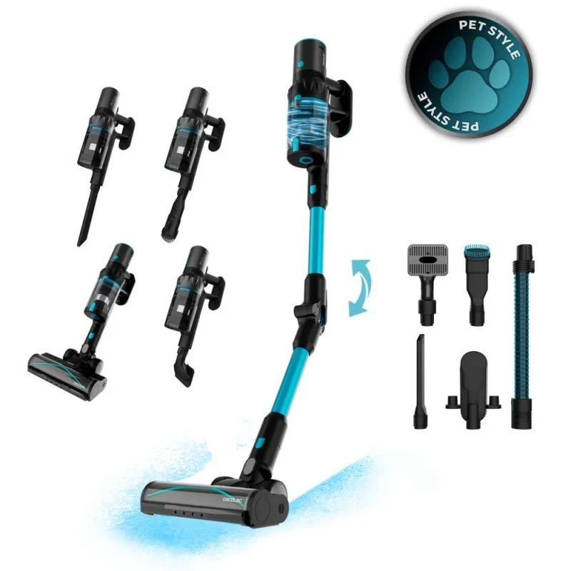 Cecotec Conga Rockstar 3500 Storm Pet Flex Cordless — Flexible Reach, Pet-Optimized Suction