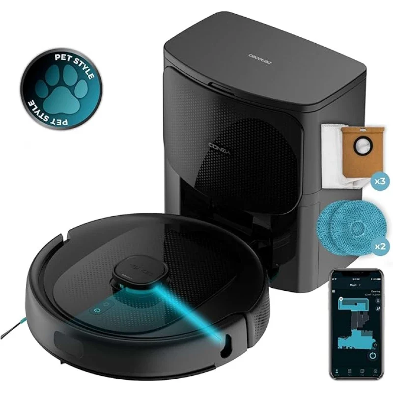 Cecotec Conga 9590 Spin Revolution Robot Vacuum — Spinning Mop, Laser Navigation