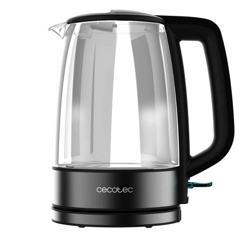 Cecotec ThermoSense 340 Clear 1.7L Glass Electric Kettle — LED, Pure Taste, Full Visibility