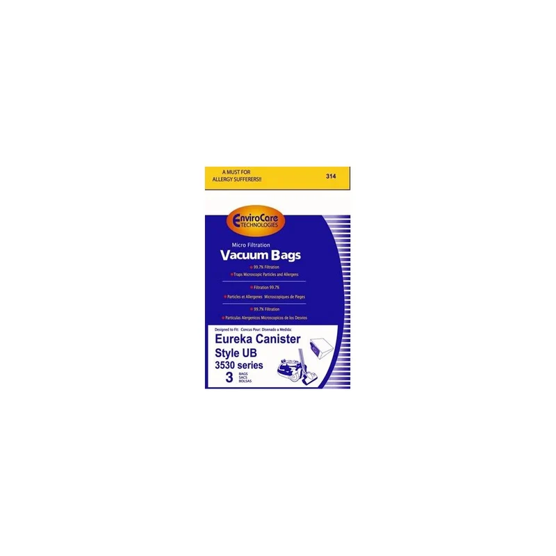 9 Eureka UB Ultra Boss Alergy canister Vacuum Bag, Ultra Boss Vacuum Cleaners, 61240-12, 3530A