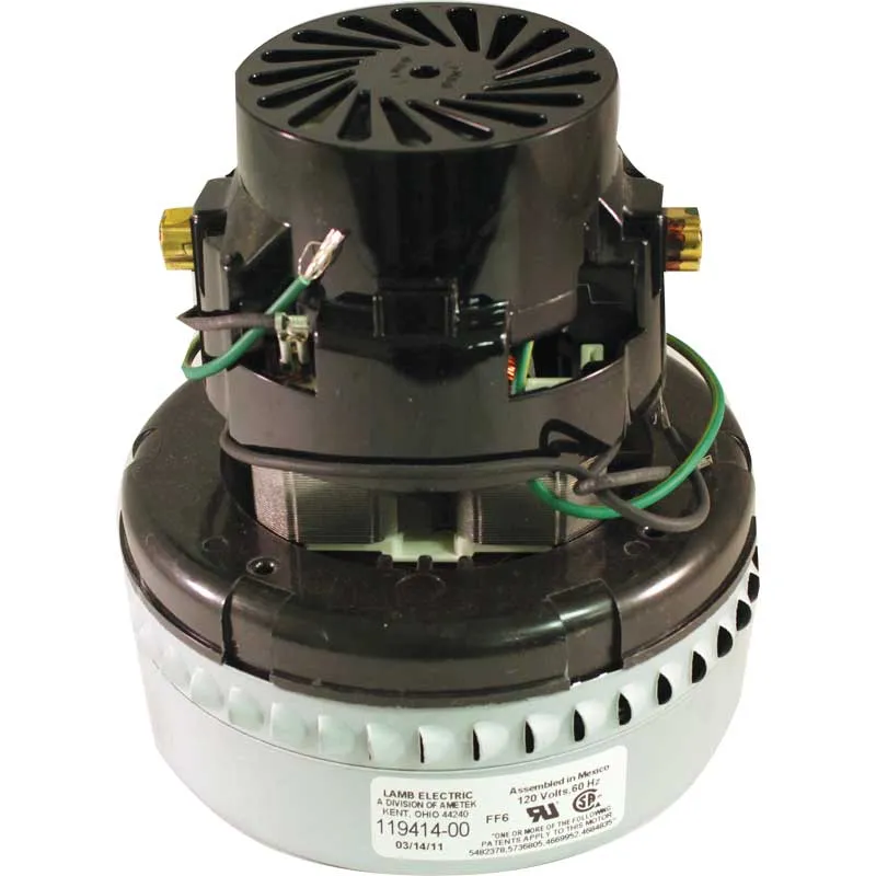 Ametek 119414-00 2 Stage 5.7 inch 120 volt, B/B, Peripheral Bypass Vacuum Motor