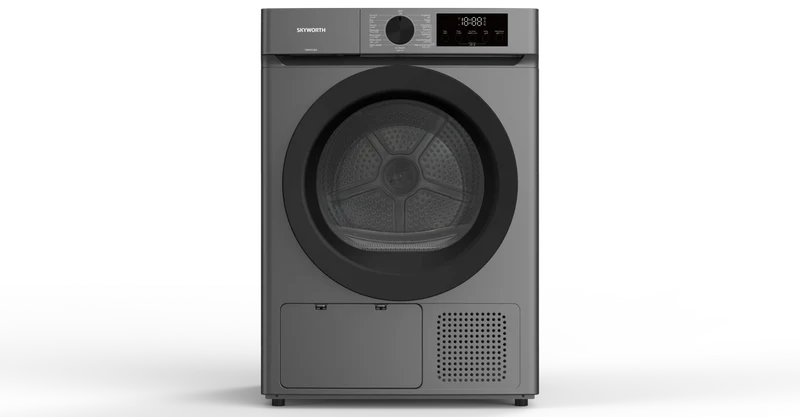 Skyworth 9kg Dryer A++ Silver with 14 Drying Programs