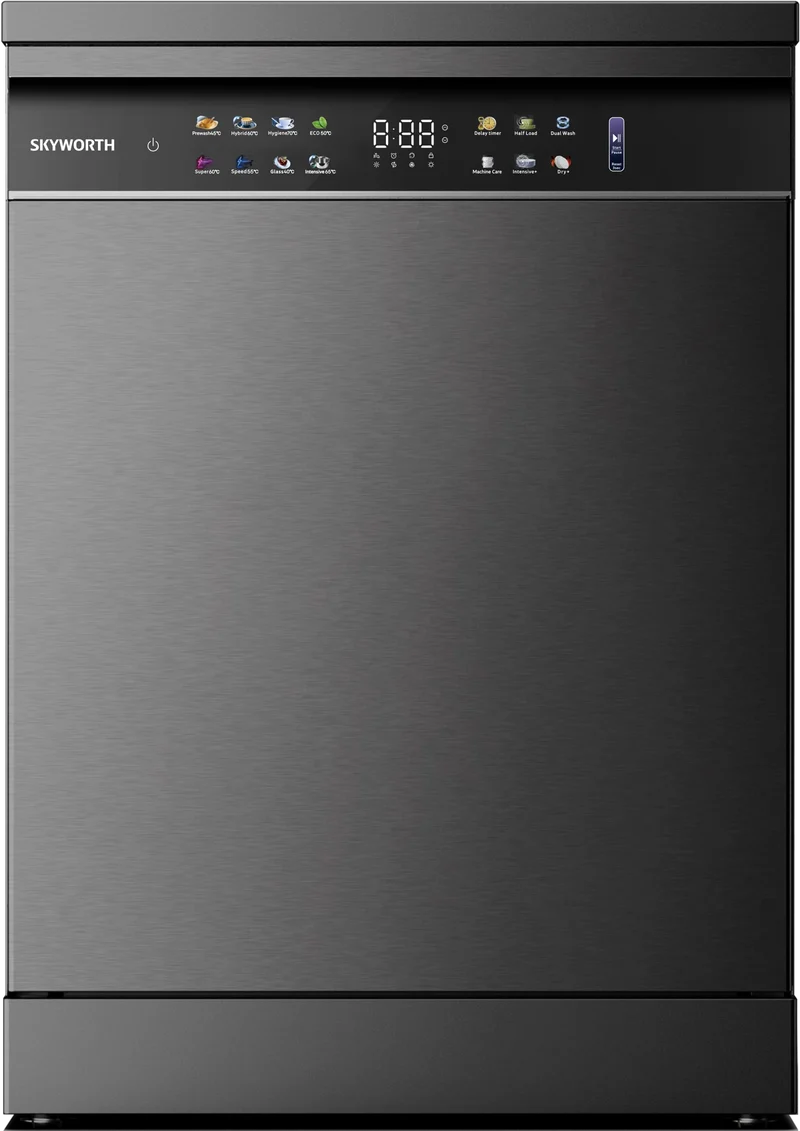 Skyworth Dishwasher 9 Programs A+++ Grey with Touch Control