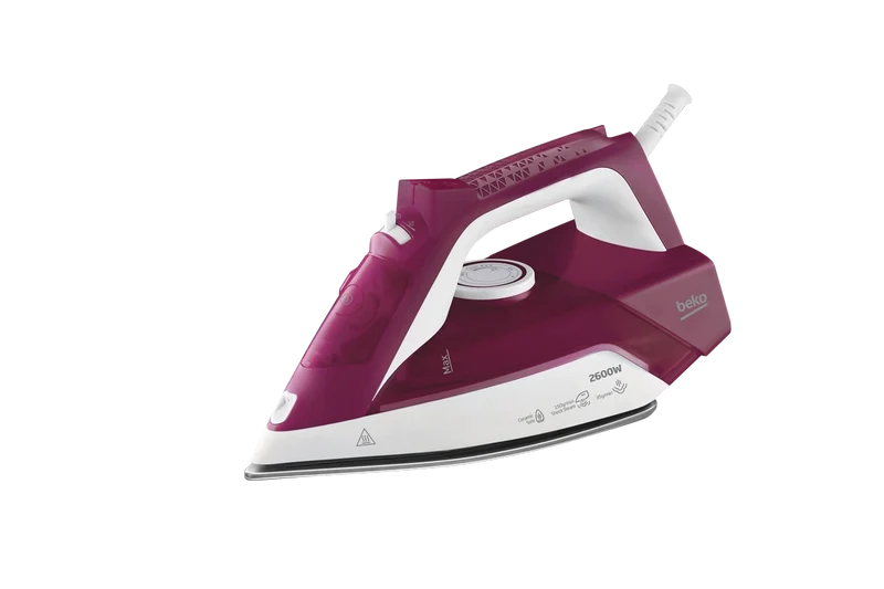 Beko 2600W Steam Iron – Leak Proof & Self-Cleaning – Purple