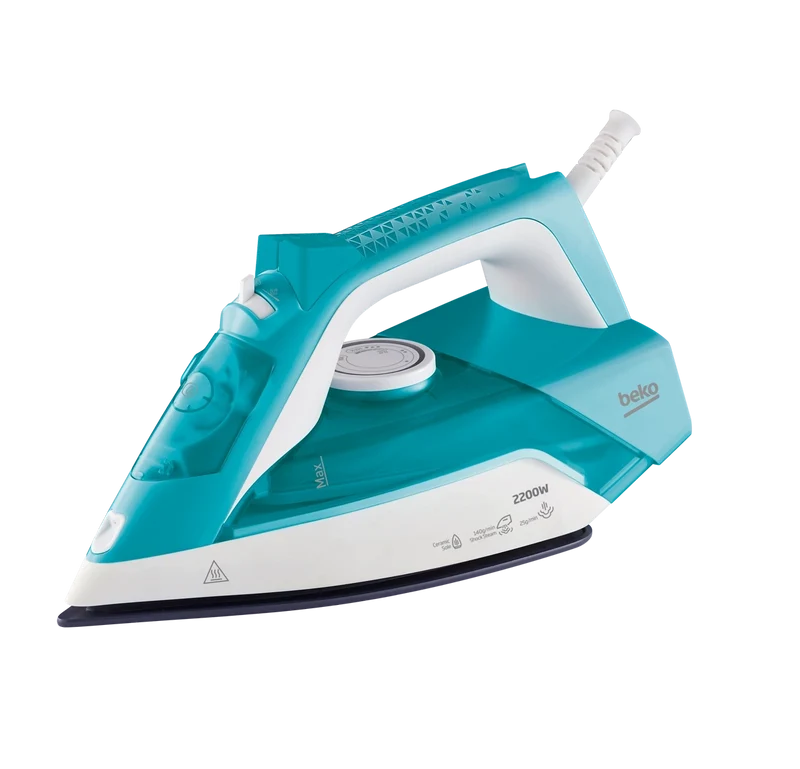 Beko 2200W Steam Iron – Leak Proof & Self-Cleaning – Blue