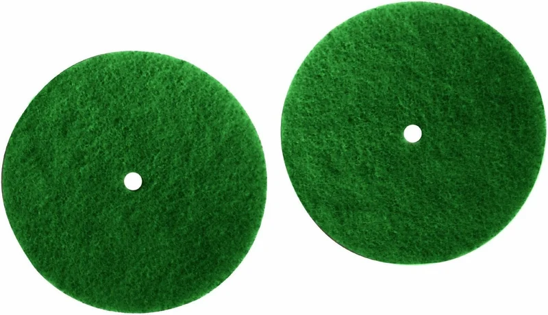 Koblenz 2420 Green Scrubbing Pads 6 inch 4501045 / Kenmore 53871 - 2 pads and 2 retainers #4501045