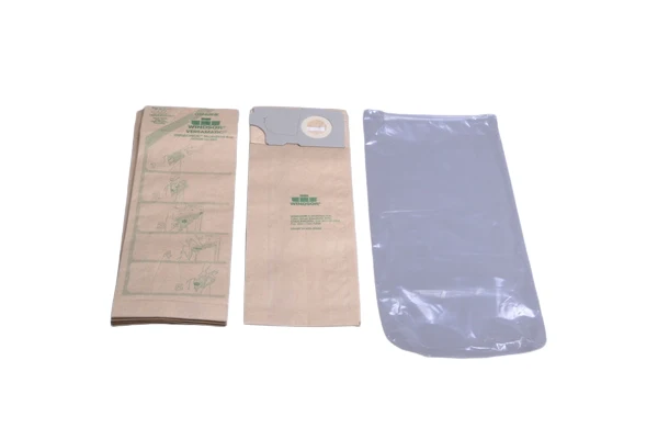 Windsor Versamatic Vacuum Paper Bags 2003 - Versamatic Uprights, All Star Javelin 14/18, Triple S Prosense II - 10 pack, Genuine, Cardboard Collar