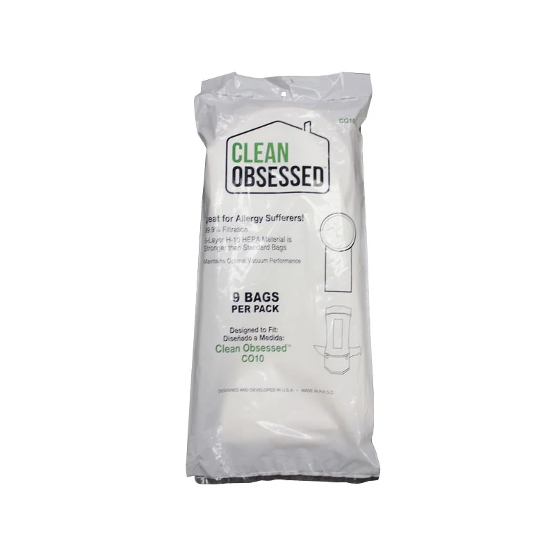 Clean Obsessed 10 Quart Cloth Vacuum Bags - 9 Pack