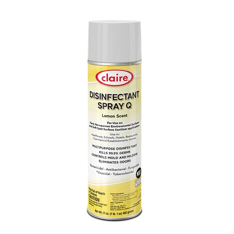 Claire Disinfectant & Deodorant Spray Q - Lemon 17oz #C1172A