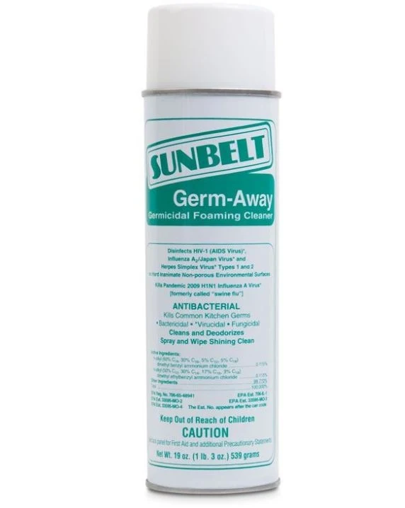 19 Oz Sunbelt Germ-away Disinfectant, Foaming Germicidal Cleaner Country Garden