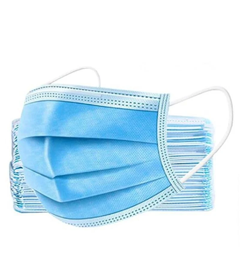 50 Disposable Face Masks with Ear Loop - 3 Ply - Ships within 1 Business Day