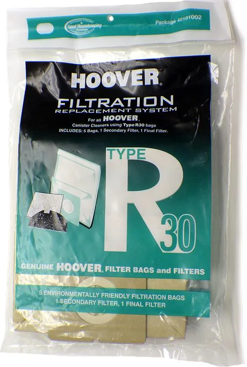 Hoover R30 Vacuum Bags 40101002 - Genuine - 5 bags + 1 filter / pack