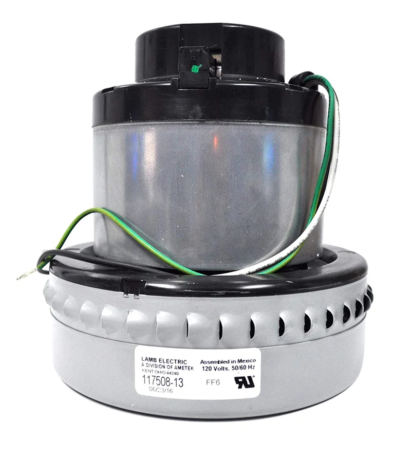 Ametek Lamb 117508-13, 117508-00 2-stage, 7.2 inch, 120 volt Bypass Motor