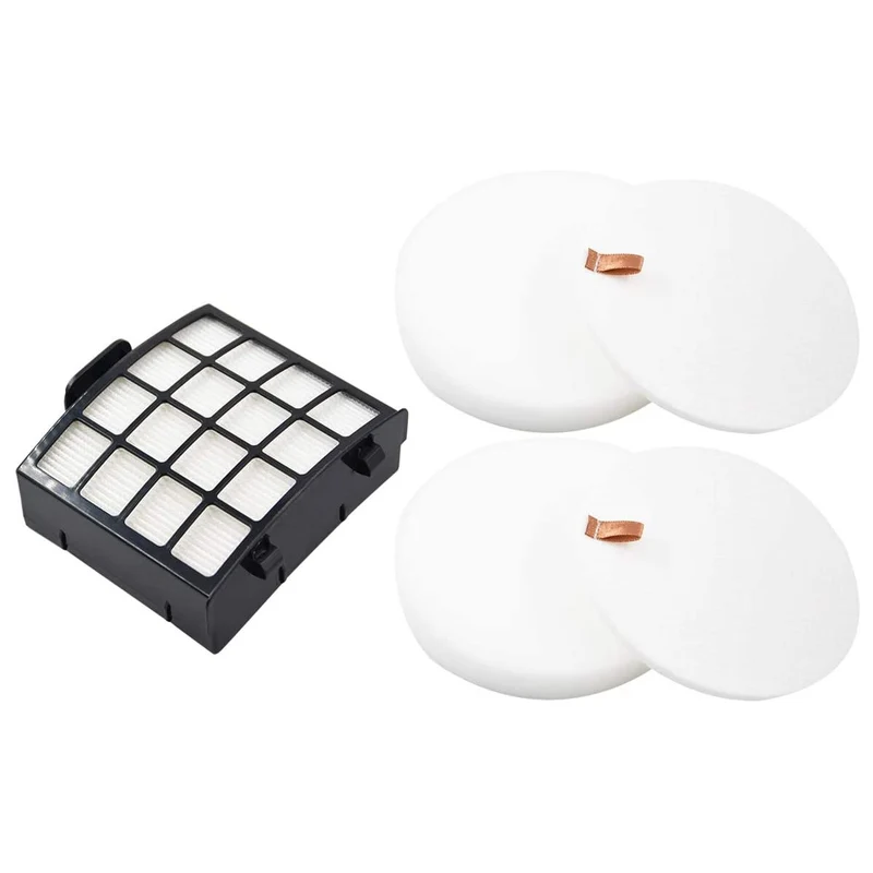 Replacement Filter Kit Compatible with Shark Vertex DuoClean PowerFin Upright Vacuums AZ2002, AZ2000W, AZ2000. Compare to Part # XHFAZ2000 & XFFKAZ2000, 2 Round Foam, 2 Felt, 1 HEPA Filter