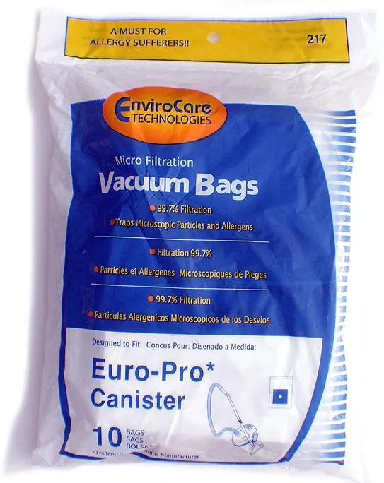 Shark EP022 Tiny Wonder Canister Bags - Generic - 9 pack, UBOPP, Please Read Description