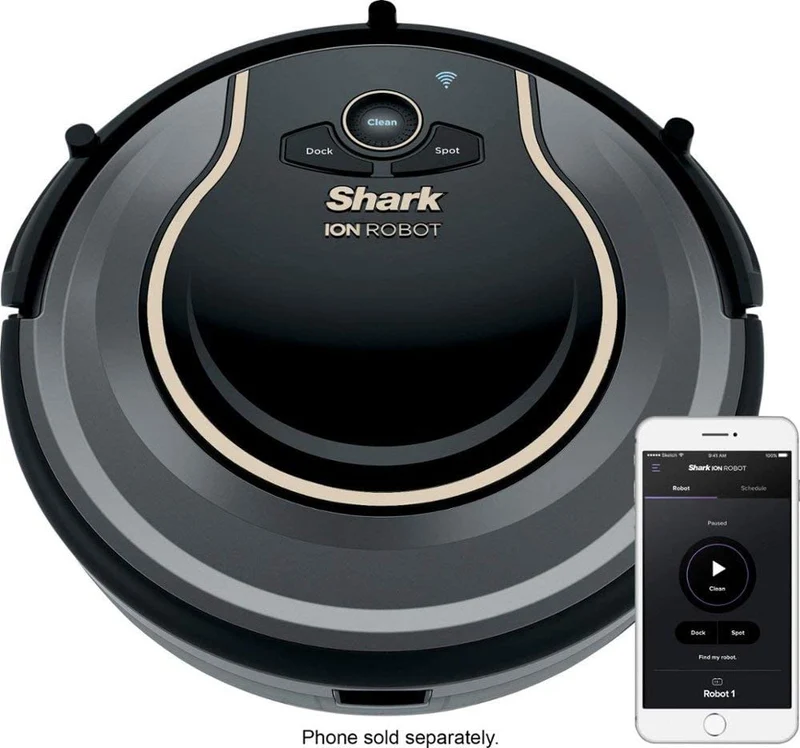 Shark RV750R ION Intelligent Smart Sensor Navigation Robot Vacuum Cleaner for Home, Brown, Works with Google Assistant, With WIFI (Certified Refurbished)