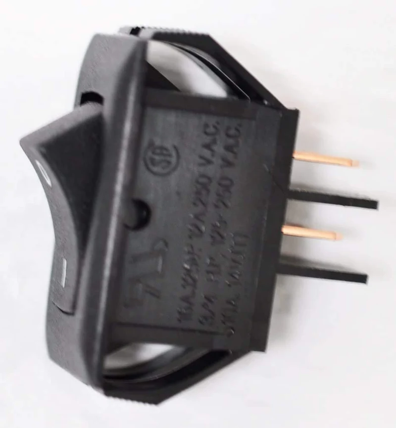 Shop Vac Black Rectangle Rocker 464A On/Off Switch with 2-Posts #82303041