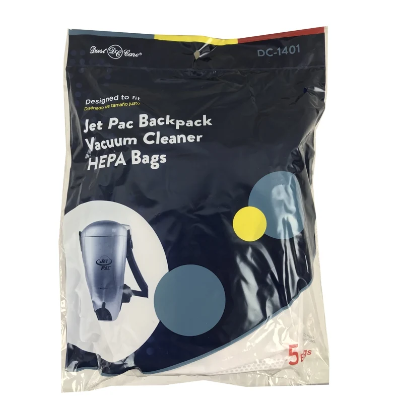 Dust Care JYBP-1-6 HEPA Cloth Bags for Jetpac Backpack 5/pk #JYBP-1-6