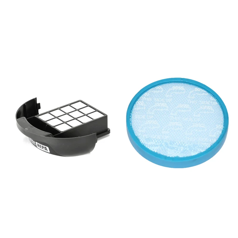 Hoover HEPA Exhaust 411018001 and 304087001 Blue Circular Washable Primary Filter Kit for Elite Rewind and Whole House Bagless Uprights