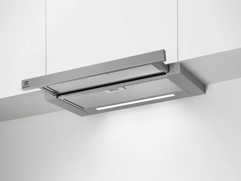 Electrolux LFP616X Halvinbyggd (utdragbar) Grå 600 m³/h