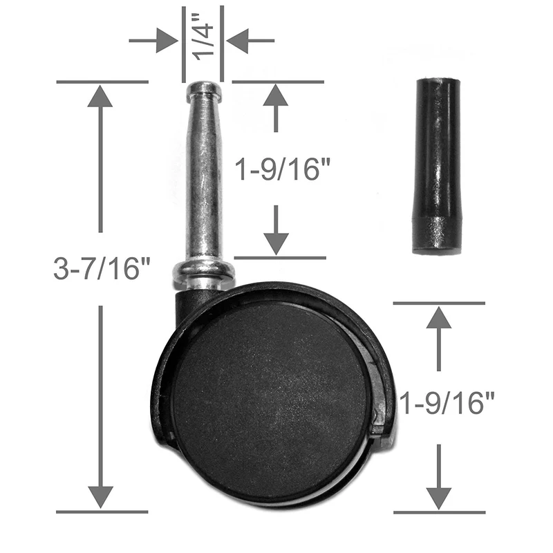 Caster Wheel for Shop Vac, Genie, Ridgid, Craftsman #6774200 or 4206396 or 6773596