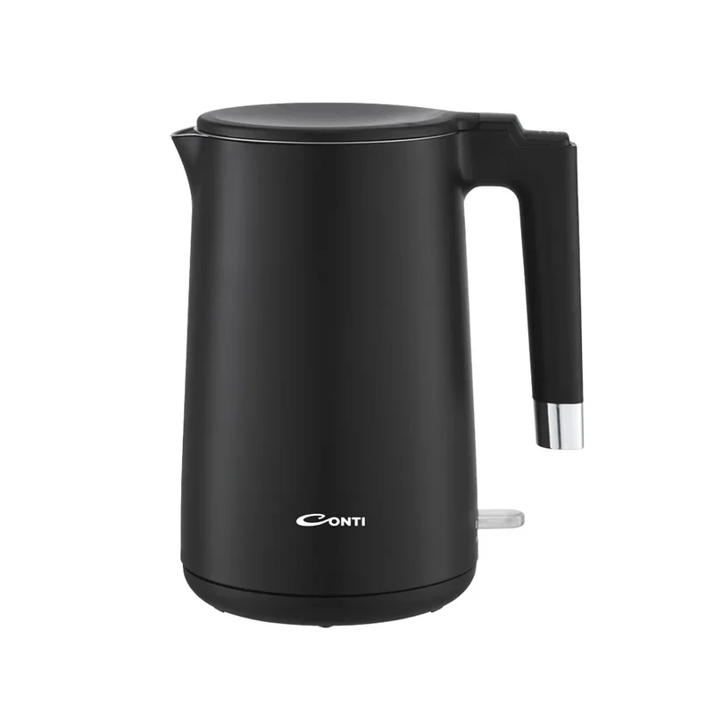 CONTI Kettle 1.7L - Plastic & Glass for Quick Boiling