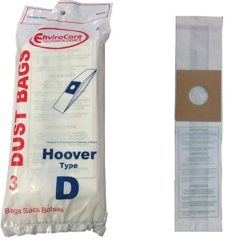 Hoover D Vacuum Bags 4010005D- Generic - 3 Bags