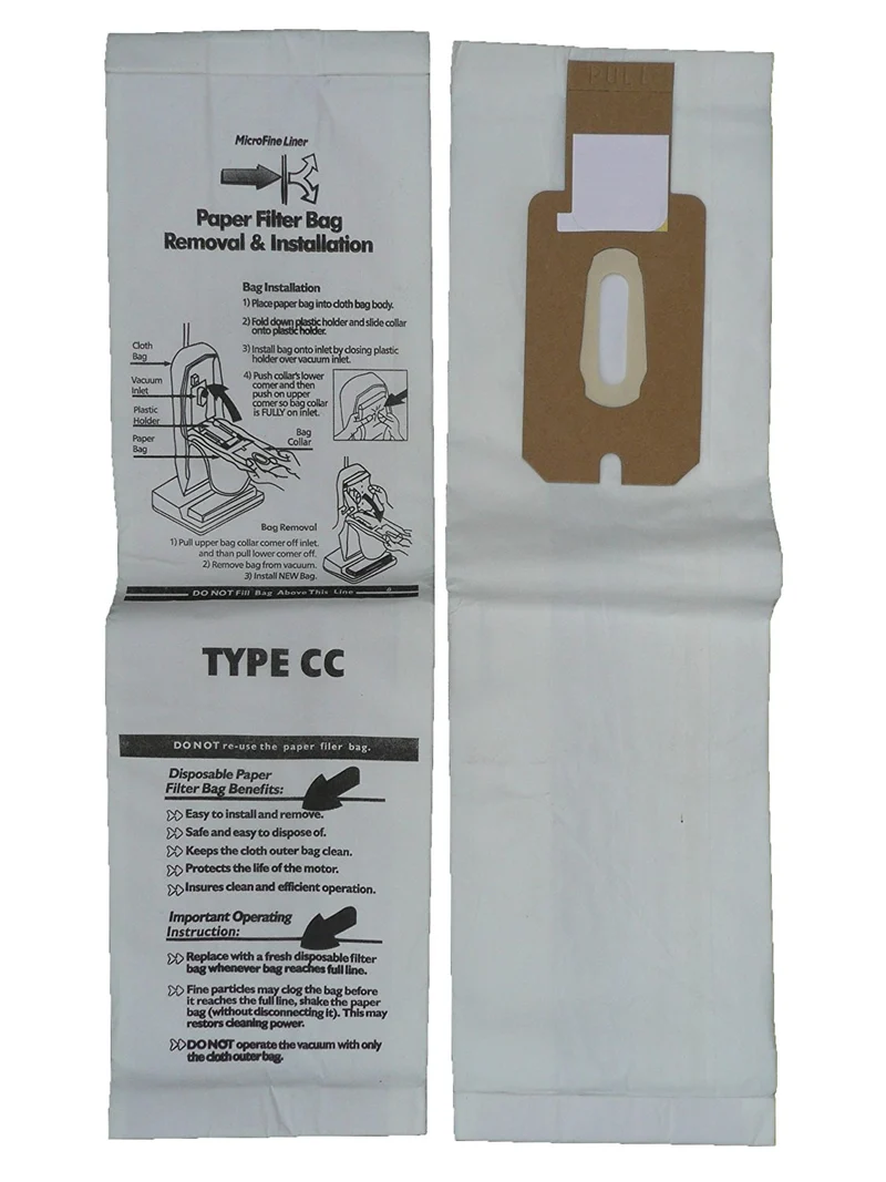 Oreck XL Pro Plus I, II bags - 6 Pack