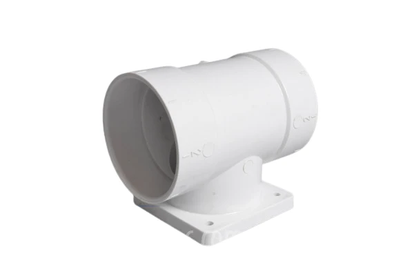 90 Degree Flanged T with gasket Central Vacuum Fitting