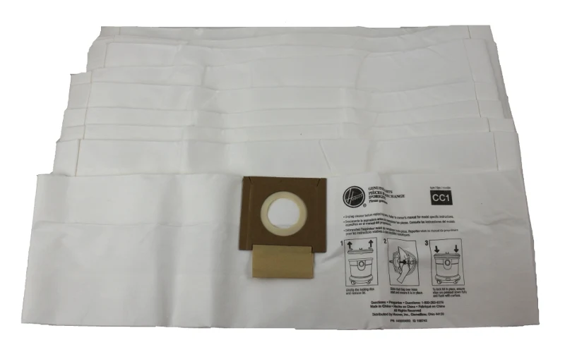 Hoover Type CC1 Vacuum Bag for Hushtone Canister Vacuums # AH10163 - 10/pk - FIts CH32008