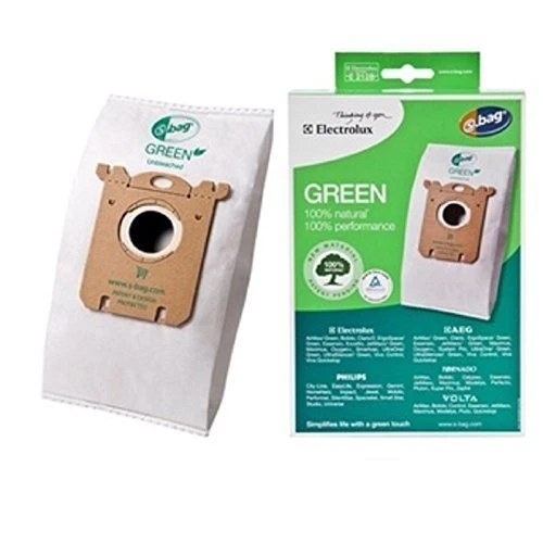 Electrolux s-bag Green Unbleached Vacuum Cleaner Bags E212B - 3/pk. ✅ 100 % Natural Filter Paper Bags
