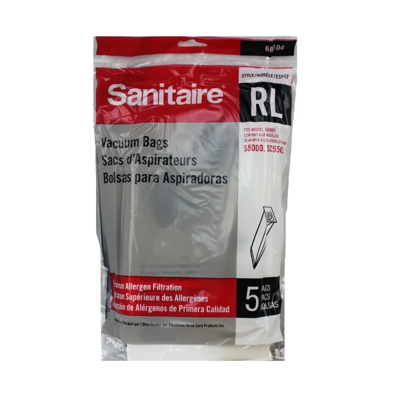 Sanitaire RL Premium Paper Bags for SC5500, SC5505, S5000 #68104, 6810410, 68105