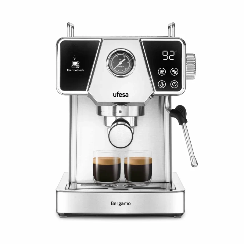 Ufesa Bergamo Espresso Machine – 1350 W | 20-bar Pressure