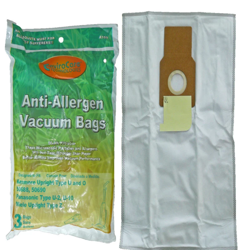 Kenmore Style U and Style O Upright HEPA Like Synthetic Cloth Bags for 50688 50690 Vacuum - 27 Pack