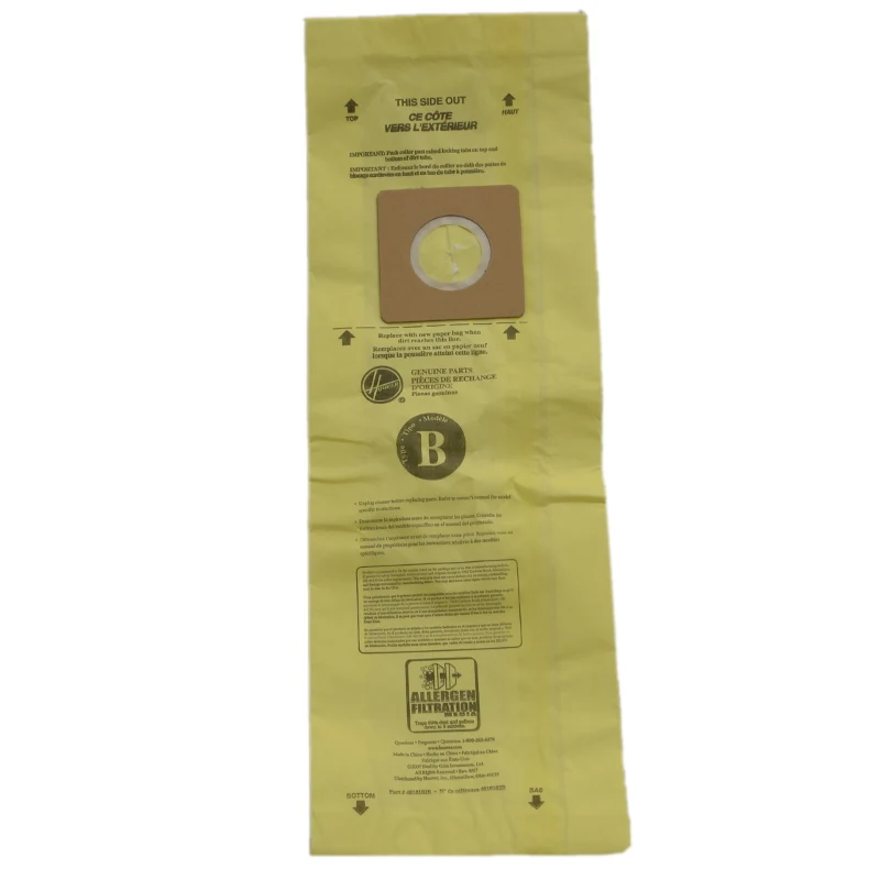 Hoover B Standard filtration Vacuum Bags 4010102B, 4010103B SOLD EACH