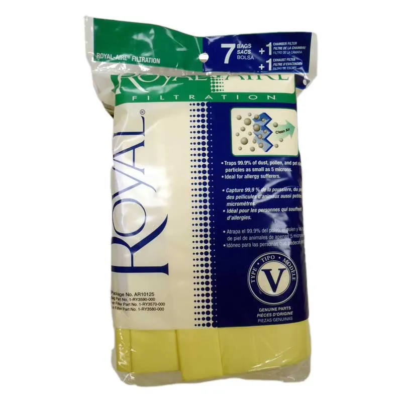 Royal Genuine Type V Bags AR10125 - 820OPP, 3/pk