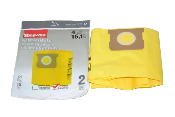 Shop-Vac 9196400 Type D Vacuum Bags 4 Gallon Dry/Wet - 2 Pack