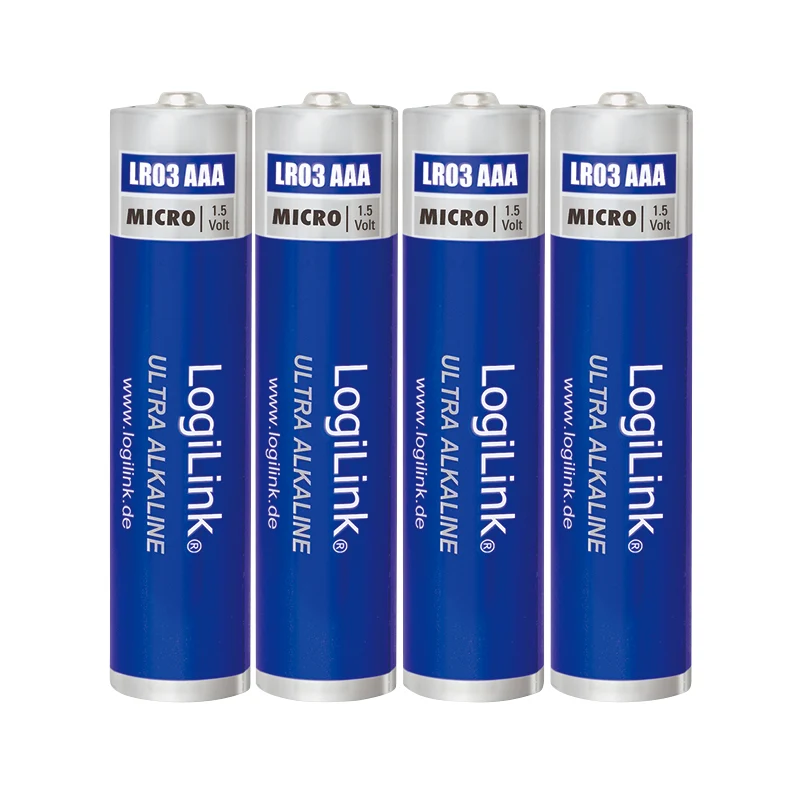 LogiLink LR03B4 hushållsbatteri Engångsbatteri AAA Alkalisk