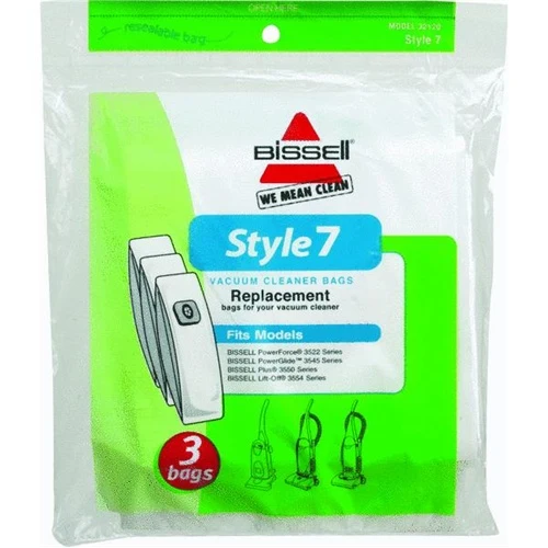 Bissell 32120 Style 7 Vacuum Bags, 3/pk