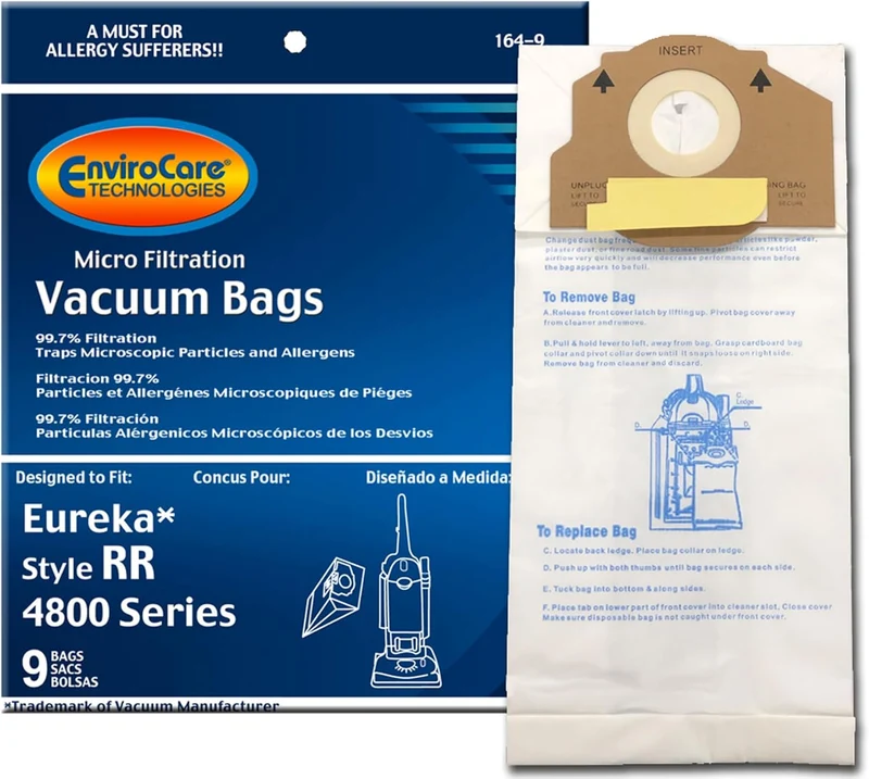 Eureka RR Upright Vacuum Bags 61115 - Generic - 27 Bags