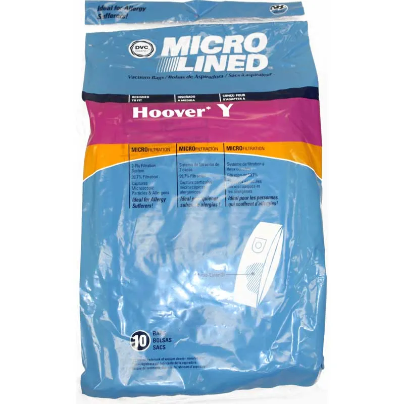 Hoover Y Micro Lined Vacuum Bags Super Saver - Generic -36 Pack