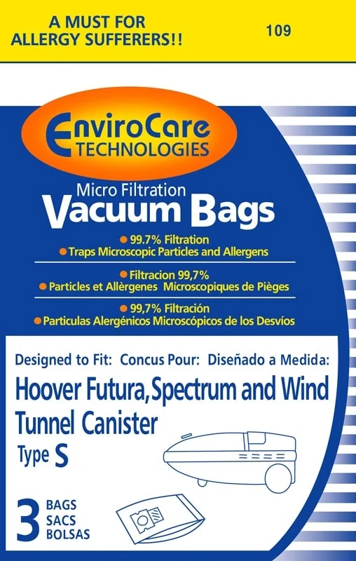 Hoover Style S Micro-Filtration - Generic - 3 Pack