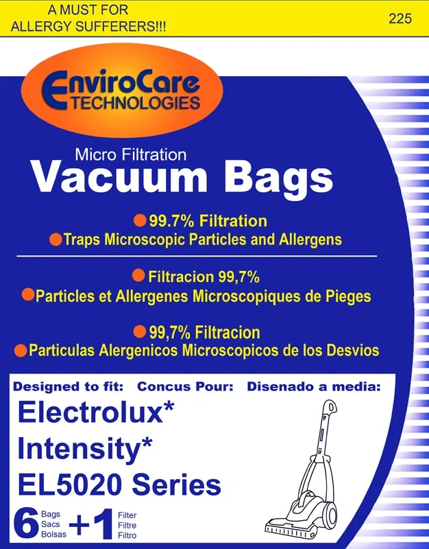 Electrolux Intensity EL206 MicroFiltration Vacuum Cleaner Bags - 6 bags + 1 filter - Generic