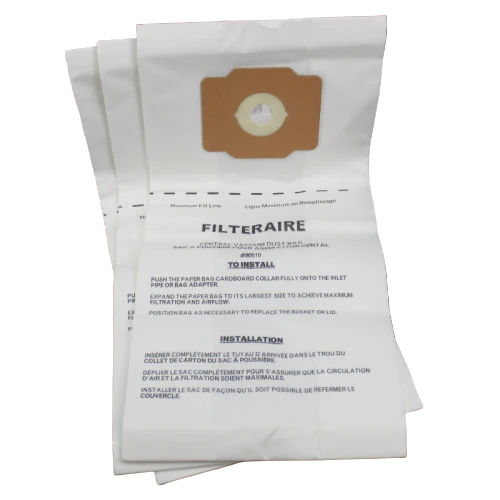Eureka 54585, 110360A Filteraire Central Vacuum Bags 54585 -3 Pack