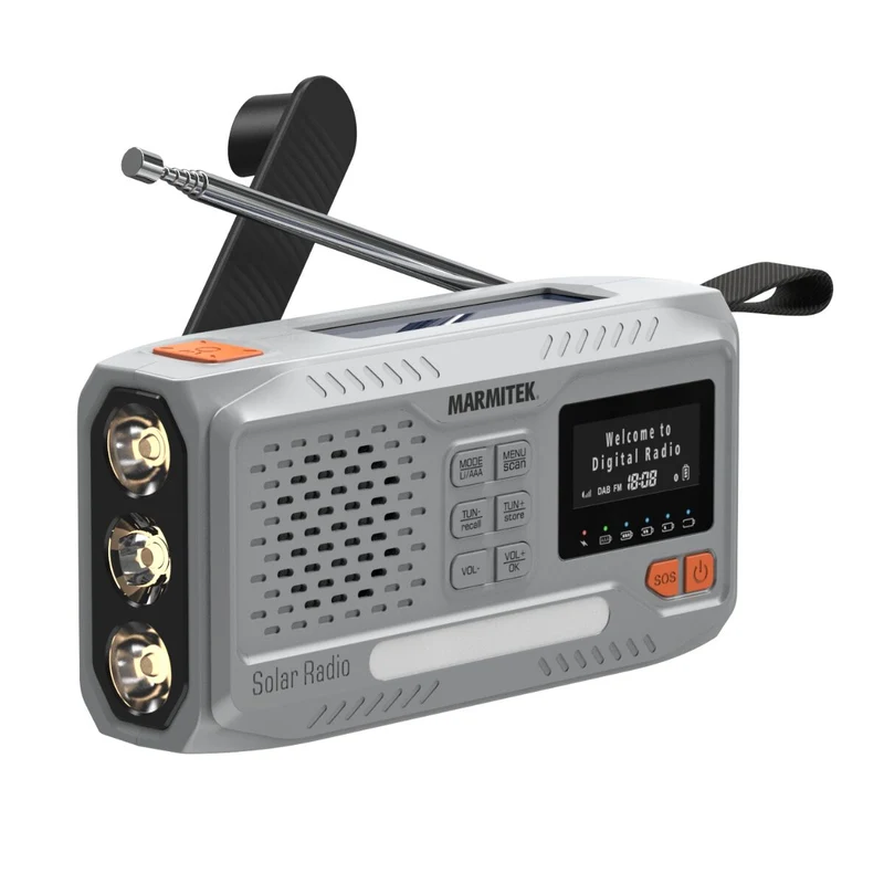 Marmitek 25008643 radioapparater Bärbar Analog och digital Ljusgrå